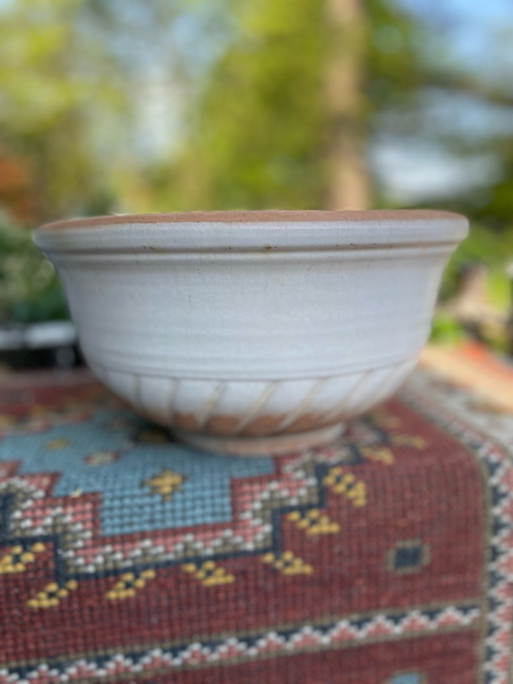 Vintage Rowe pottery ceramic planter flower pot USA handmade French Country decr